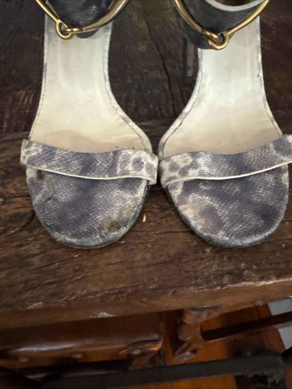 Gucci Ursula Python Ankle Strap Sandal - Picture 5 of 11